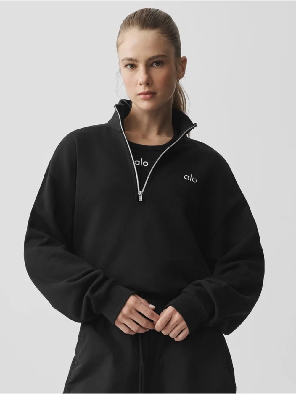 NWOT Alo Yoga Accolade 1/4 Zip Pullover